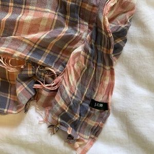 JCrew linen blanket scarf